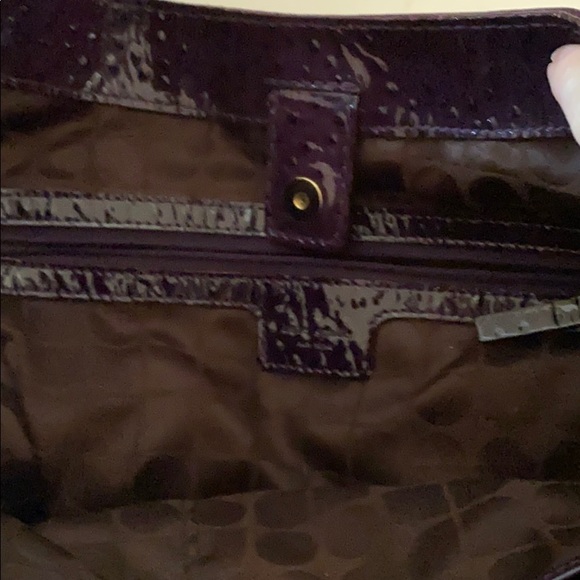 Purple Kate Spade leather and suede handbag - Picture 12 of 12